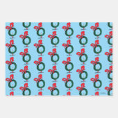 Who Peeking Through Christmas Wreath Inpakpapier Vel (Voorkant 3)