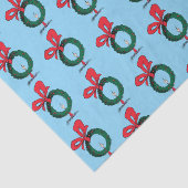 Who Peeking Through Christmas Wreath Tissuepapier (Detail)