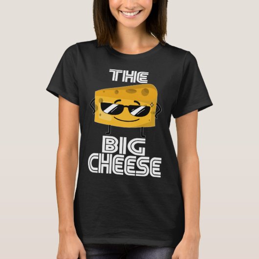 Who s Boss Here The CEO  Sunglasses The Big Cheese T-shirt (Voorkant)