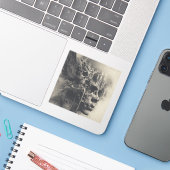 🕯️Who’s Fanges Jelses? — Gothic Fine Art  Sticker (Laptop met iPhone)