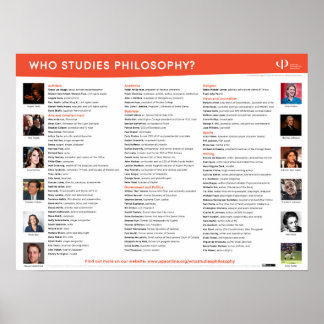Who Studies Philosophy poster print