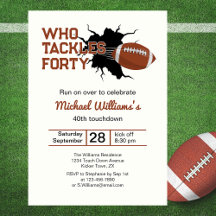 Who Tackles Forty Funny Football 40ste Verjaardag