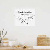 Who the Son sets Free Is Free Indeed Bible Verse Poster (Keuken)