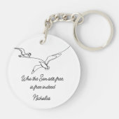 Who the Son sets Free Is Free Indeed Bible Verse Sleutelhanger (Achterkant)