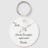Who the Son sets Free Is Free Indeed Bible Verse Sleutelhanger (Achterkant)