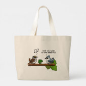 Who the Tweet? Grote Tote Bag (Achterkant)