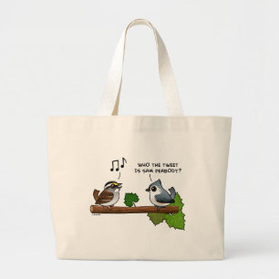 Who the Tweet? Grote Tote Bag