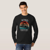 Who Tooted Train Retro Train Lover Gift Model Rail T-shirt (Voorkant volledig)