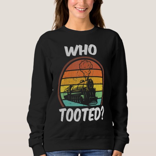Who Tooted  Trains  Vintage 1 Trui (Voorkant)