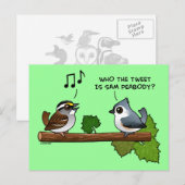 Who Tweet? Briefkaart (Voorkant / Achterkant)