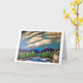 Who van de Kat hield van wandelend Kaart (Gele Bloem)