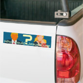 Who Would Jesus Cure? Bold Moral Question Activist Bumpersticker (Op Truck)