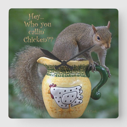 Who you callin' Chicken? Vierkante Klok (Voorkant)