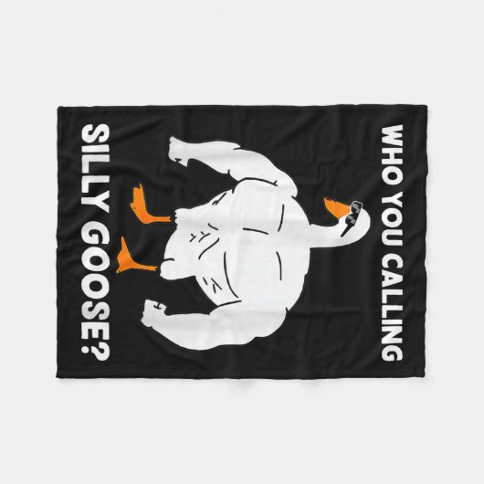 Who You Calling Silly Goose Funny Gym Meme Fleece Deken (Voorkant (Horizontaal))