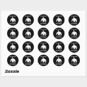 Who You Calling Silly Goose Funny Gym Meme  Ronde Sticker (Vel)