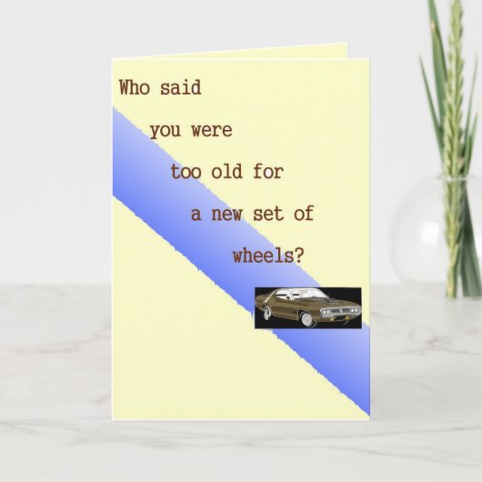 Who zei u, de kaart van de Verjaardag te oud was (Voorkant)