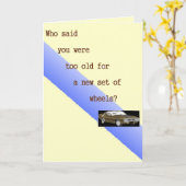 Who zei u, de kaart van de Verjaardag te oud was (Gele Bloem)