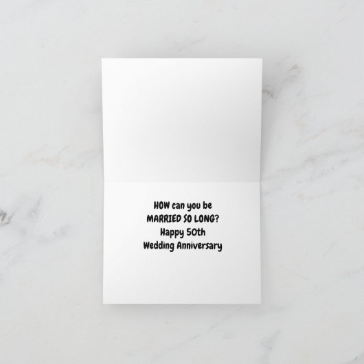 WHOA **50th WEDDING JUBILEUM!!!!! Kaart (Binnen)