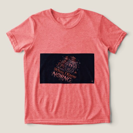 Whoa, I Know Kung,T-Shirt. Tri-Blend Shirt (Design voorkant)