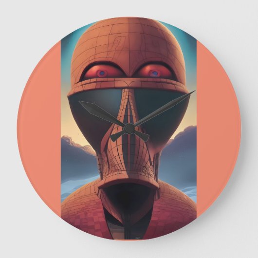 Whoa Ken Gage Psychedelic Sci-Fi Grote Klok (Voorkant)