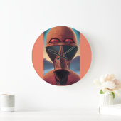 Whoa Ken Gage Psychedelic Sci-Fi Grote Klok (Huis)