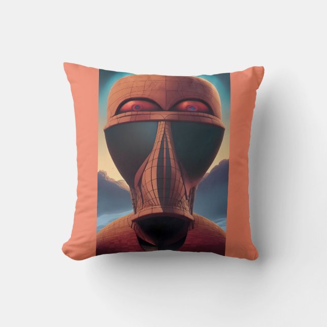 Whoa Ken Gage Psychedelic Sci-Fi Kussen (Voorkant)