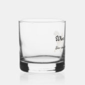 Whoa! Rustig aan daar Aangepaste Tekst Whisky Glas (Links)