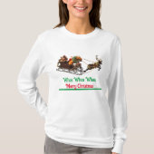 Whoa Whoa Vrolijk Kerstfeest T-shirt (Voorkant)