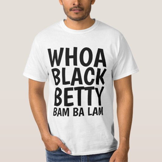 WHOA ZWARTE T-shirts (Voorkant)