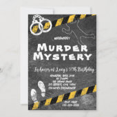 whodunit moord mysterie bloedige partij 40th 50th  kaart (Voorkant)