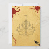 whodunit moord mysterie bloedige partij 40th 50th  kaart (Achterkant)