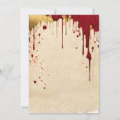 Whodunit moord Mystery Detective Dinner Party Kaart (Achterkant)