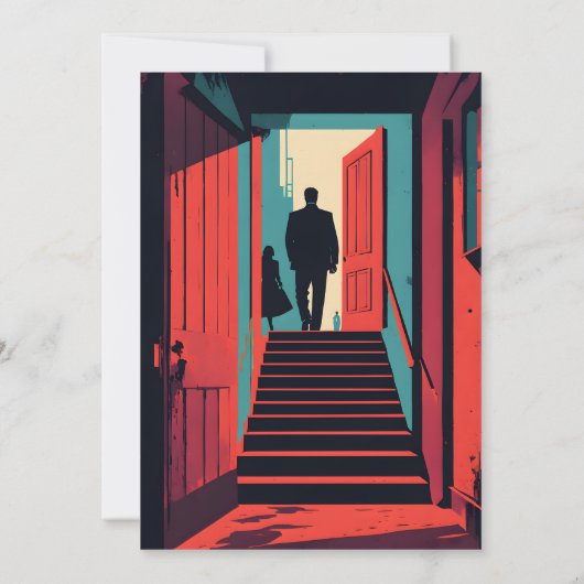 Whodunit moord Mystery Detective Dinner Party Kaart (Achterkant)