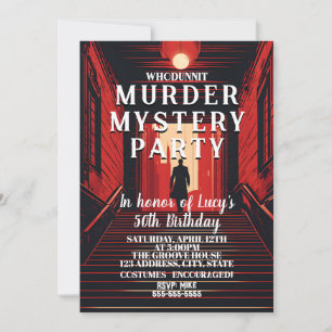 Whodunit moord Mystery Detective Dinner Party Kaart