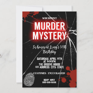 whodunit-moordmysterie bloederig feest 40e 50e 60  kaart