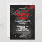 whodunit-moordmysterie bloederig feestje 40e 50e 6 kaart (Voorkant)