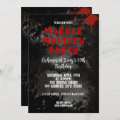 whodunit-moordmysterie bloederig feestje 40e 50e 6 kaart (Voorkant / Achterkant)