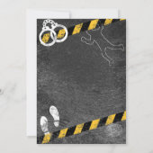 whodunit-moordmysterie bloedfeestje 40e 50e 60e kaart (Achterkant)