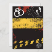 whodunit-moordmysterie bloedfeestje 40e 50e 60e kaart (Achterkant)