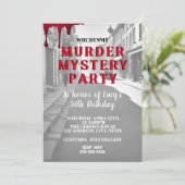 Whodunit Murder Mystery 1940's stijl diner feest Kaart (Staand voorkant)