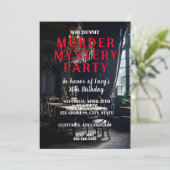 Whodunit Murder Mystery 1950's stijl diner feest Kaart (Staand voorkant)