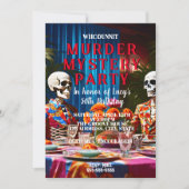 Whodunit Murder Mystery 1960's stijl diner feest Kaart (Voorkant)