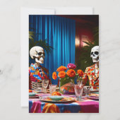 Whodunit Murder Mystery 1960's stijl diner feest Kaart (Achterkant)