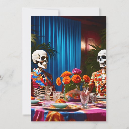 Whodunit Murder Mystery 1960's stijl diner feest Kaart (Achterkant)