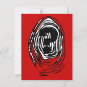 Whodunnit Mystery Party Fingerprint Invitation Kaart (Voorkant)