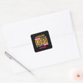Whoever Trusts in the Lord Is Kept Safe Quote Vierkante Sticker (Envelop)