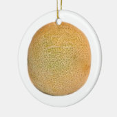 Whole Cantaloupe Melon Keramisch Ornament (Links)