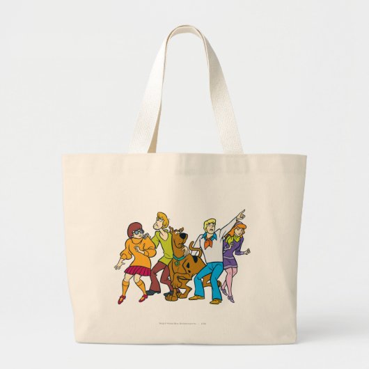 Whole Gang 13 Mystery Inc. Grote Tote Bag (Voorkant)