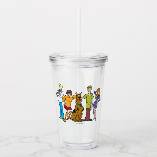 Whole Gang 14 Mystery Inc Acryl Drinkbeker (Voorkant)