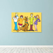 Whole Gang 14 Mystery Inc Canvas Afdruk (Insitu (Houten vloer))